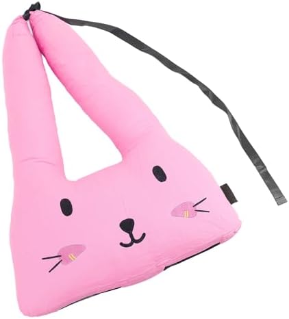 Kids Travel Pillow with Headrest and Shoulder Support Pink