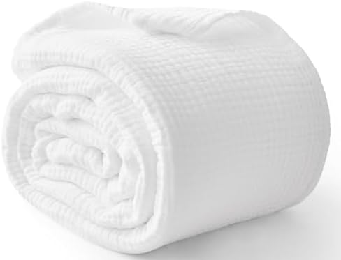 100 Cotton Muslin Queen Blanket 90 x 90 6 Layers