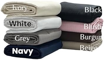 Luxury Quilted Coverlet Set - 3-Piece Microfiber Comfort Bedspread with Pillow Shams