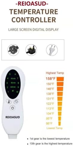 REIOASUD Heating Blanket with Timer Control