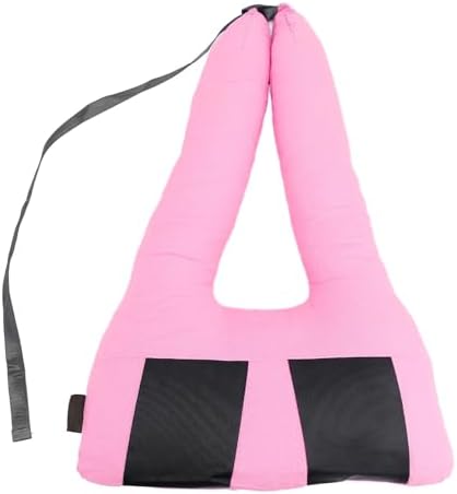 Kids Travel Pillow with Headrest and Shoulder Support Pink