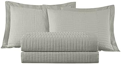 Chezmoi Yuma 3-Piece Cotton Quilt Set Queen Size 1