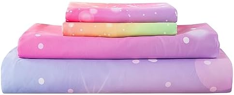 ADASMILE A S Rainbow Fitted Bed Sheet Set for Kids 1