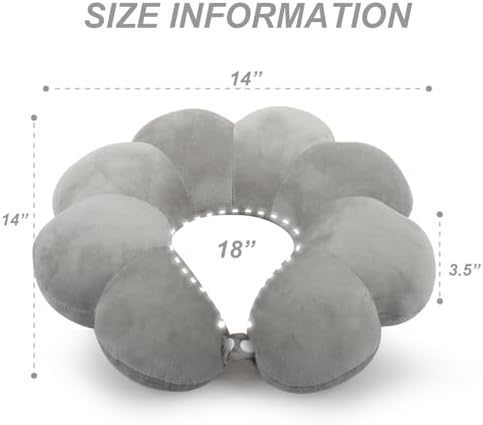 Sexysamba Daisy Flower Travel Neck Pillow for Adults Kids