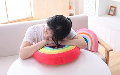 Cute Rainbow Shaped Plush Throw Pillow