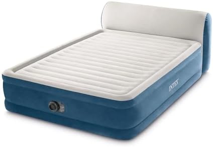 Intex Queen Airbed with Headboard and Pump