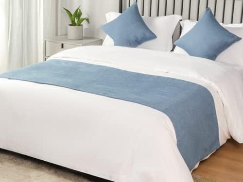 Hotel Bedding Bed Runner Scarf 1 Piece Cotton Linen Soft Coverlet