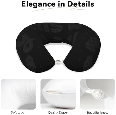 Memory Foam Velvet Travel Neck Pillow for Airplane Car Home Use