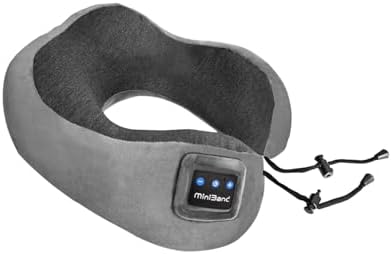 Ateupom Travel Pillow with Bluetooth Headphones