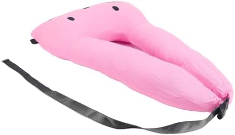 Kids Travel Pillow with Headrest and Shoulder Support Pink