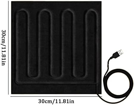 USB Heated Blanket with Dual Control - Grey One Size 1