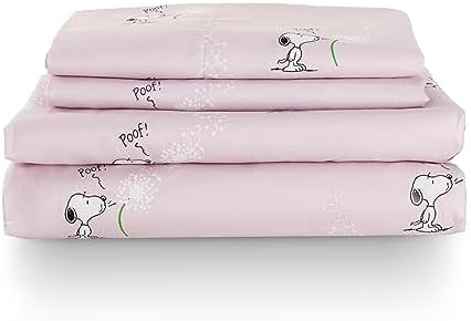 Berkshire Blanket Peanuts Snoopy Kids Sheet Set Full Size 4 Piece