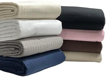 Luxury Quilted Coverlet Set - 3-Piece Microfiber Comfort Bedspread with Pillow Shams