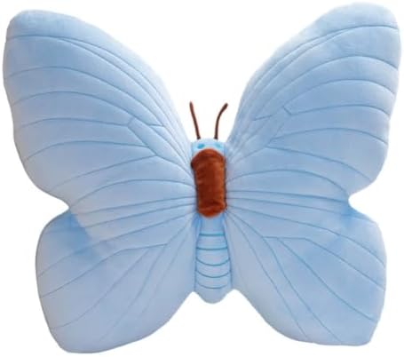 Butterfly Shaped Plush Throw Pillow for Kids and Home