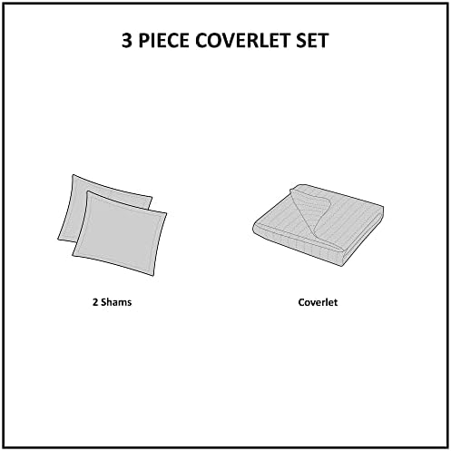 INKIVY Reversible Cotton Quilt Set - Chevron Design