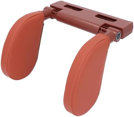 Adjustable Car Headrest Pillow for Kids and Adults - Brown