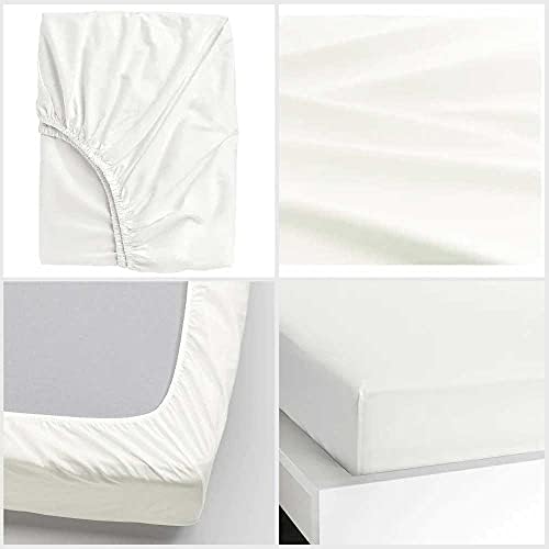 Crown Collection Premium 600-TC Egyptian Cotton Fitted Sheet California King White