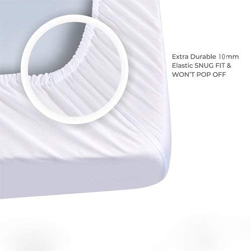 Luxurious 1000TC Cotton Fitted Sheet Twin XL 15 Deep Pocket