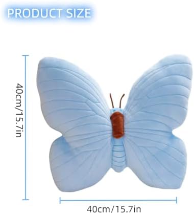 Butterfly Shaped Plush Throw Pillow for Kids and Home