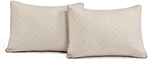 Lush Decor Ava Diamond Quilt Set - King - Neutral