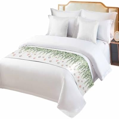 Litter Star King Bed Runner Green Eucalyptus Sea Turtle Scarf 1