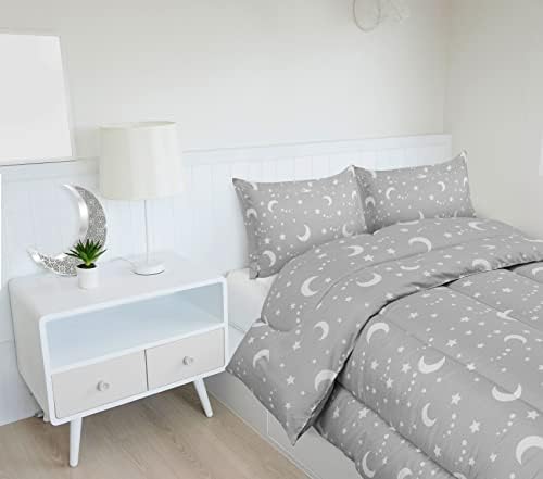 Utopia Bedding Moon Star Comforter Set Twin