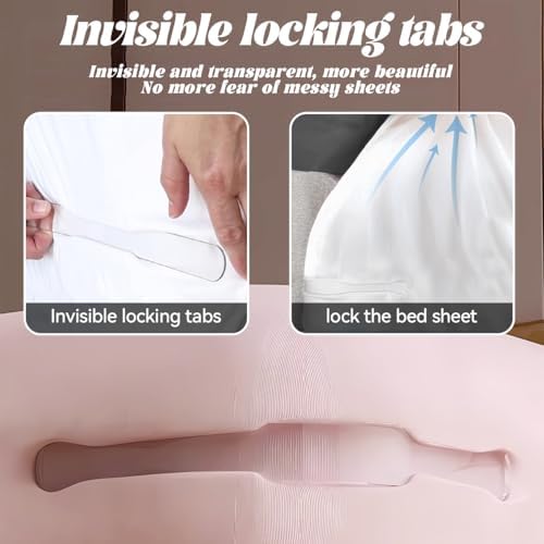 Bed Sheet Holder Lock Strips - Secure Reusable Easy to Use