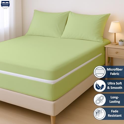 Cottingon California King Zipper Fitted Sheet Sage