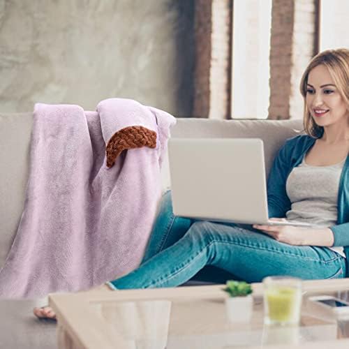 USB Flannel Heated Throw Blanket with Hand Pocket