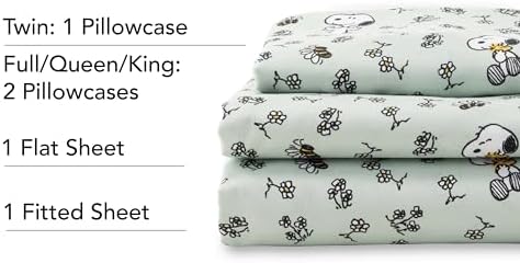 Berkshire Blanket Peanuts Kids Full Sheet Set