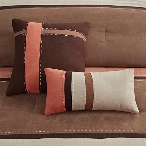 Madison Park Palisades Faux Suede Comforter Set 7 Piece 1