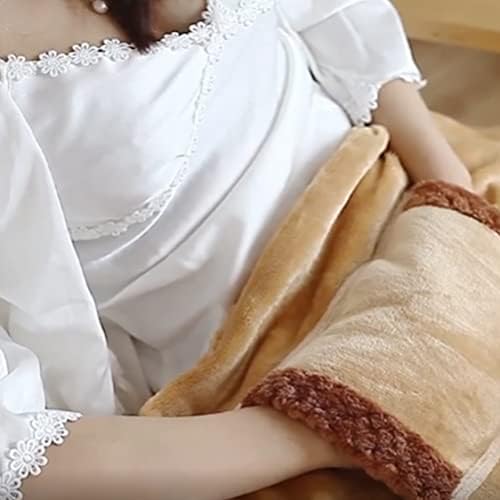 Heated Throw Blanket with USB Cable and Hand Warmer Pocket 1