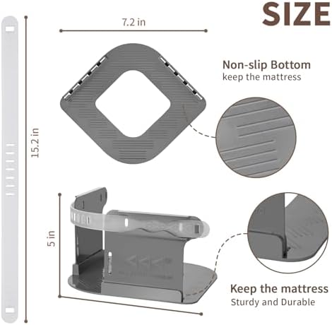 AIPUDE Heavy Duty Sheet Holder with Lock Strips 4pcs Universal Fitted Sheet Straps