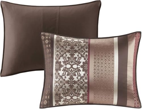 Madison Park Princeton 7-Piece Comforter Set - Red Queen
