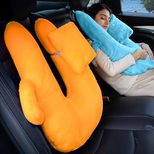 Travel Pillow for Adults and Children Blue