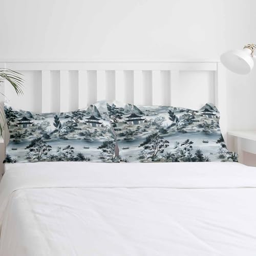 Boanket 3-Piece Queen Duvet Set with Zipper Modern Art Retro Design