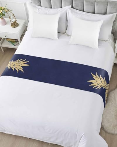 Sabolny Geometric Pineapple King Size Bed Runner Scarf Luxury 94x20