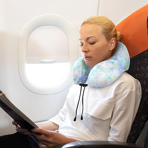 JIPONI Travel Pillow with Snap Strap and Memory Foam