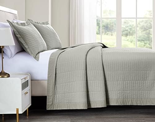 Chezmoi Yuma 3-Piece Cotton Quilt Set Queen Size 1
