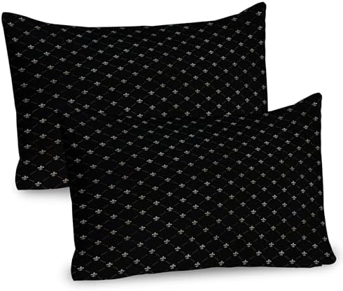 Ambesonne Fleur De Lis Pillow Sham Set of 2 1