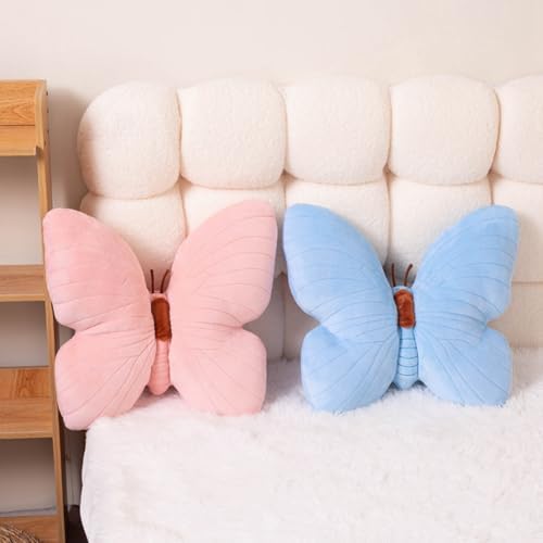 Butterfly Shaped Plush Throw Pillow for Kids and Home