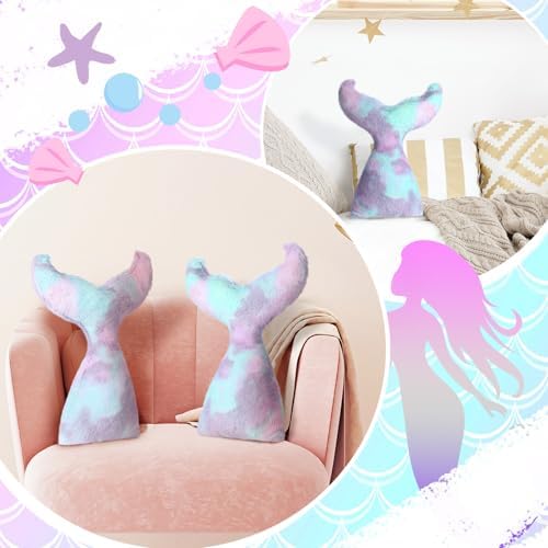 Bencailor Mermaid Tail Throw Pillow Set 1