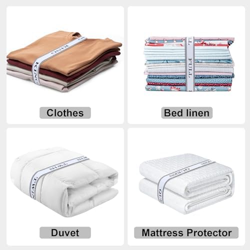 BROPGOD 8 Pcs Adjustable Bed Sheet Bands with Velcro