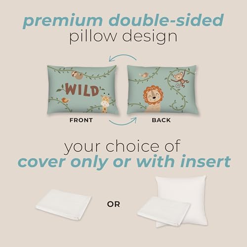Kids Safari Throw Pillow - 14 x 20 - Double-Sided