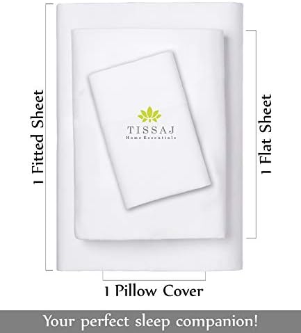 Tissaj Organic Cotton Sheets Twin XL Set of 3