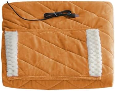 Soft Flannel Heated Throw Blanket - Portable Rechargeable Electric Blanket for Winter