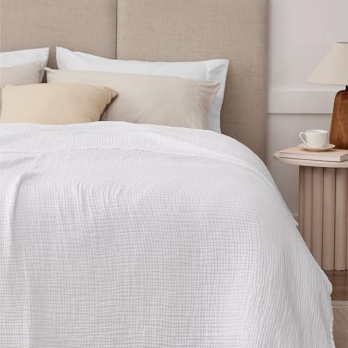 100 Cotton Muslin Queen Blanket 90 x 90 6 Layers