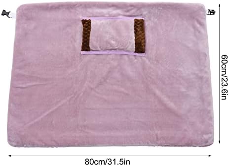 USB Flannel Heated Throw Blanket with Hand Pocket