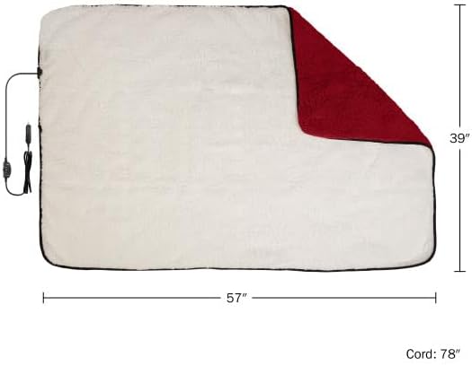 Stalwart Heated Car Blanket 2-Pack - Red 1