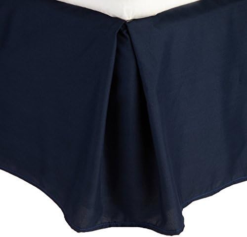Elegant Comfort Wrinkle-Free 1500 Thread Count Bed Skirt Queen Navy Blue